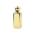 design uv electroplating golden luxury empty glass bottle 30ml perfume